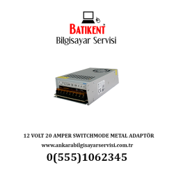12 VOLT 20 AMPER SWITCHMODE METAL ADAPTOR