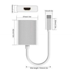 USB3.1 TYPE-C TO HDMI CEVIRICI ADAPTOR